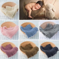 Baby Photo Blanket Newborn Photography Background Prop Soft Crochet Photoshoot Basket Stuffer Filler
