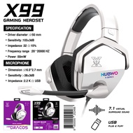 หูฟังเกมมิ่งเสียงดี NUBWO X98-X99 Gaming Headset 7.1 Virtual Surround หูฟังสำหรับนักเล่นเกมส์