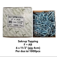 Lion FAB Screws 6x1 1/ 4 cm long original guarantee Skru Screw Skru Besi Skru Stainless Steel Skru M