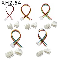 10Sets JST XH2.54 XH 2.54mm Wire Cable Connector 2/3/4/5/6 Pin Pitch Male Female Plug curved Needle 