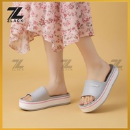 【𝐙𝐋𝐀𝐂𝐊】Closs Style CLOSS High Heels House Slipper Slides Slipper For Women 36-40