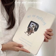 iPad Case iPad Cover iPad 9.7/10.5/11/ Pro/Air/Mini Magnetic Leather Case With Trifold Mirror Surface Cute Animals Case