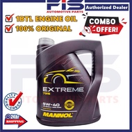 FIS Original Mannol Engine Oil 5W40 4Liter API SP Fully Synthetic Minyak Hitam Enjin Kereta 5W-40