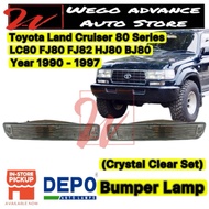 Toyota Land Cruiser Landcruiser LC80 FJ82 FJ80 HJ80 BJ80 Bumper Signal Lamp Crystal Clear New 1 Pair