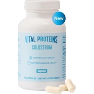Vital Proteins Bovine Colostrum Supplement 90 Capsules for Gut Health, Immune Support with 40% IgG P