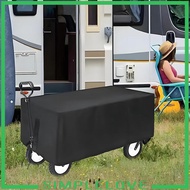 [Simple] Wagon Cart Cover Wagon Rain Cover for Folding Trolley Cart Beach Cart Black