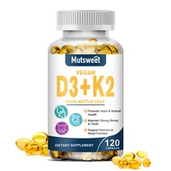 Vitamin D3K2 Capsules for Immune Support Heart &amp; Arterial Health Strengthen Bones &amp; Teeth 维生素D3K2胶囊