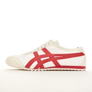 Asics Onitsuka Tiger(authority) Mexico 66 Milk White Red Couple All-Match Unique Anti-slip Sports Casual Shoes 36-44