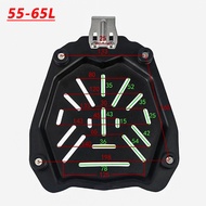 36l/45l/55l/65l อลูมิเนียมรถจักรยานยนต์ไฟท้ายกล่อง แผ่นฐานปั๊มด้านล่างแผ่นหางกล่อง อุปกรณ์เสริมกรอบร
