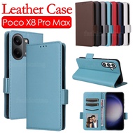 For PocoX8 Pro Max Flip Leather Phone Case For Xiaomi Poco X8 Pro Max X 8 PocoX8 Pro Max PocoX8Pro M