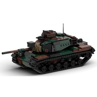 MOC-165695 M M60 Barton Tank Building Blocks Military Model Compatible Lego Small Particle Assembly 