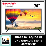 {KL &amp; Selangor Only}SHARP 4TC70CK3X 70'' AQUOS 4K UHD ANDROID TV