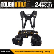 TOUGHBULILT TB-CT-101-5P tool waist bag 5-in-1 multifunctional shoulder strap quick hanging tool bag
