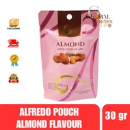 alfredo pouch chocolate 30 gr - almond