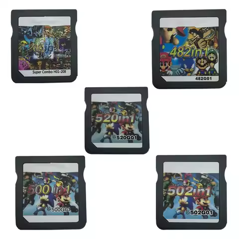 520 in 1 502 in 1 510 in 1 Collection DS NDS 3DS 3DS NDSL Game Cartridge Electronic Game Handheld Pl