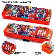 Pencil case with calculator/pencil case CALCULATOR/ MAGNETIC pencil case IJNC CALCULATOR