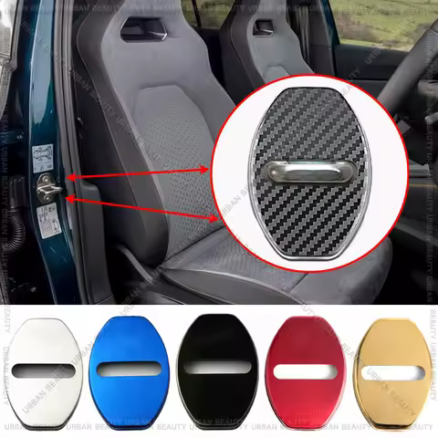 Car Door Lock Cover Stainless Steel Protection Accessories For seat Cupra Ateca Born Formentor Leon 