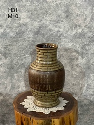 Siêu Rẻ - Bình HoaLọ Hoa Bát Tràng Dáng Phích Tròn H31cm Vân Ganh Decor Trang Trí Nội Thất Cắm Hoa Q