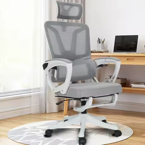 Modern Executive Office Chair Comfortable Swivel Recliner with Adjustable Headrest High Back Mesh De