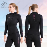Diving Suit 3MM women Wetsuit Neoprene Spearfishing Jacket Pants Full Body Diving Suit Front Zip