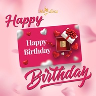 MASDORA 999.9 Gold Bar 0.25GM Gift Series - Happy Birthday 1 (EMAS 999.9/24K)