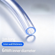 (LJX)5M PVC Clear Flexible Hose Ozone UV High Temperature Resistant Anti-tear with Free Hose Clamp f
