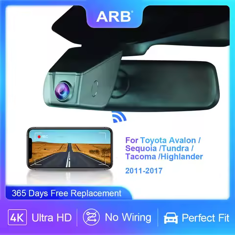 Dashcam for Toyota Avalon/Sequoia/Tundra/Tacoma/Highlander, ARB Built-in WIFI Camera