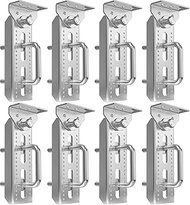 8 PCS 8" Galvanized Swivel Top Bunk Bracket Kit with Hardware for 3"x3"，2"x3",1.5"x3" Boat Trailer C