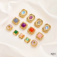 Spacer Beads 18K Opal Square diy