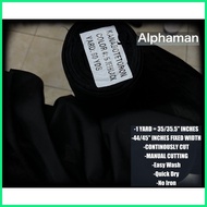 TETORON FABRIC QUICK DRY/NO IRON 35/35.5 INCHES LENGTH PER YARD 45 INCHES FIXED WIDTH/ ALPHAMAN