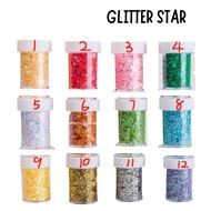 Glitter Star Shape Powder Resin Premium Quality Craft Decoration MOTE DAVIS GLITTER Star GLITTER Seq
