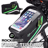 ROCKBROS Bicycle Cycling Bike Accessories with Rain Cover Frame Tube Bag