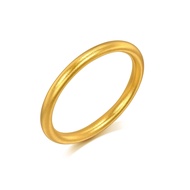 Cultural Blessings 999.9 24K Solid Gold Price-by-Weight Gold Band Stacking Ring for Women and Men 93