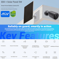 EZVIZ 4G SIM Solar Charging 3MP Battery Outdoor / Indoor WiFi Camera | EB3 / EB3 KIT / EB3 4G / EB3 
