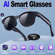AI Smart Glasses AI Translation 8MP HD Camera 4K Shooting Image Bluetooth Call Recording Music Smart