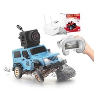 SNICLO 1:64 Scale Jeep Wrangler Remote Control Car Off-Road Series,Rc Car with Camera and FPV Goggle
