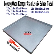 Loyang Oven Kompor Atau Listrik Bahan Galvalum/Loyang Oven Kue/Loyang Kue Kering/Loyang Cookiest/Loyang