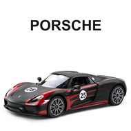 Rastar | รถของเล่นควบคุมระยะไกล Porsche 918 Spyder (รุ่นแข่ง) มีฟีเจอร์ดริฟต์ได้ ใช้มอเตอร์ไฟฟ้า