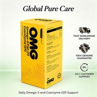 OMG Omega-3 Fish Oil Coenzyme Q10 Daily Softgel Supplement 60s