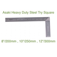 Asaki® Heavy Duty Steel Try Square / L Ruler