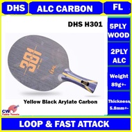 DHS Hurricane H301 Arylate Carbon Table Tennis Blade Racket Bat Paddle Raket Ping Pong Kayu Shakehan