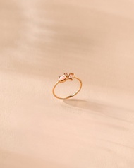 Salynne - Rosie Quartz Ring (Gemstone : Pink Opal White Topaz Rose Quartz)