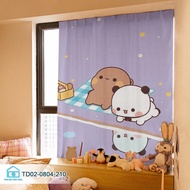 Màn cửa dán tường hoạt hình dễ thương Tín Phát Decor rèm cửa sổ dán tường dễ giặt vệ sinh