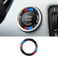 Carbon Fiber Car Interior Engine Start Stop Button Frame Cover Trim Sticker for BMW 3 Series E90 E92 E93 2005-2012