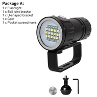 Asafee C15 15000LM LED Diving Flashlight 15 x L2 white white red blue Photography Video Light Underw