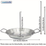 JustLiving 304 Stainless Steel Vertical Skewer for Barbecue Grill BBQ Skewer Stand Brazilian Vertica