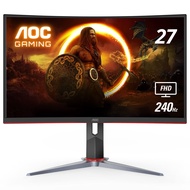 AOC C27G2Z 27" Curved Frameless Ultra-Fast Gaming Monitor, FHD 1080p, 0.5ms 240Hz, FreeSync, HDMI/DP
