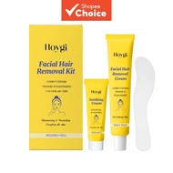 Facial Hair Removal Kit - Painless & Gentle Creams for Chin & Upper Lip & Cheeks et, 50g+10g+1scoop