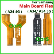 For Samsung A24 A34 A54 A245F A345 A546 Phone USB LCD Display Main Board Motherboard Connector Flex 