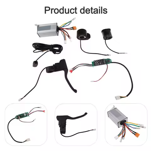 Comprehensive 36V 500W Electric Scooter Controller System with Dashboard and Lights for Enhanced Rid